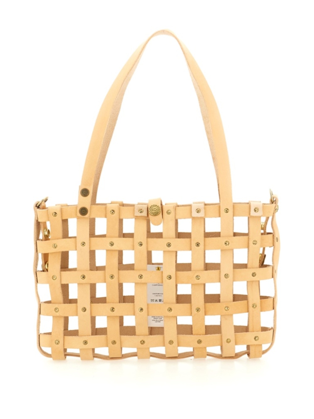 CAMPOMAGGI "VALERIA" Small Shopping Bag in woven cowhide leather - Picture 5 of 8